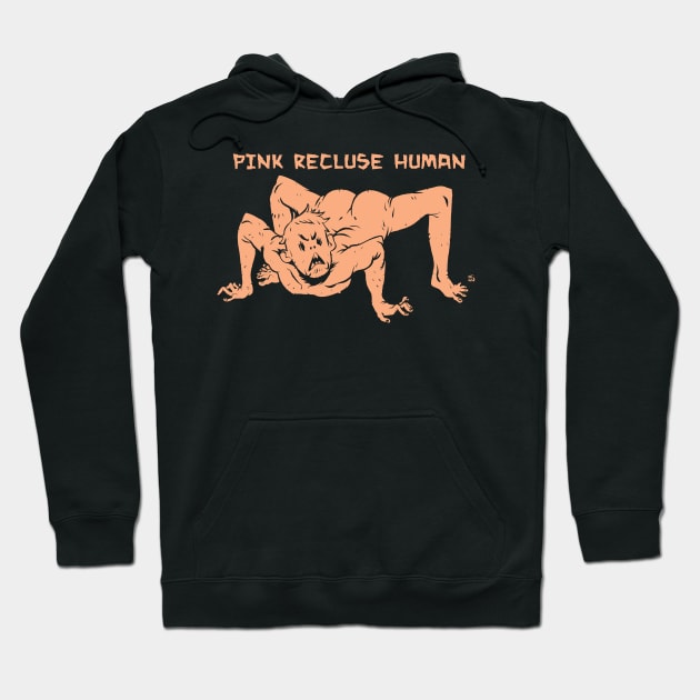 Pink Recluse Human Hoodie by RobS